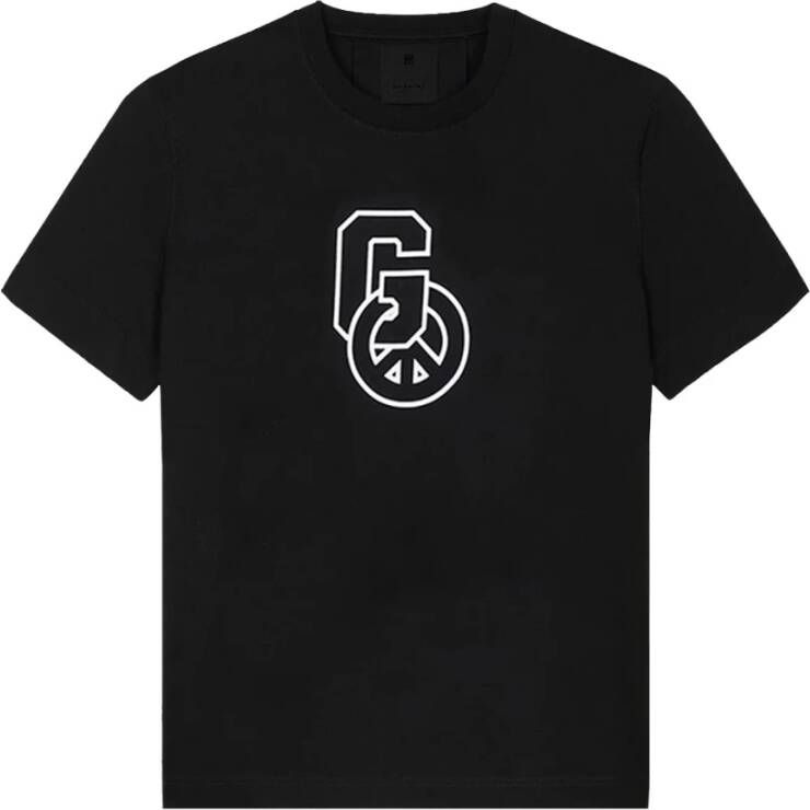 Givenchy Zwart G en Vredessymbool T-Shirt Zwart Heren