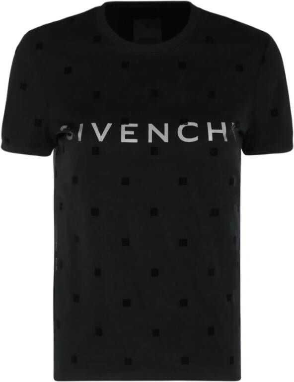 Givenchy Zwart Katoenen Dubbellaags T-Shirt Zwart Dames