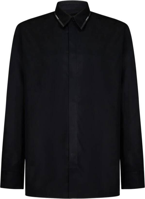 Givenchy Zwart Overhemd met Eigentijdse Pasvorm Zwart Heren