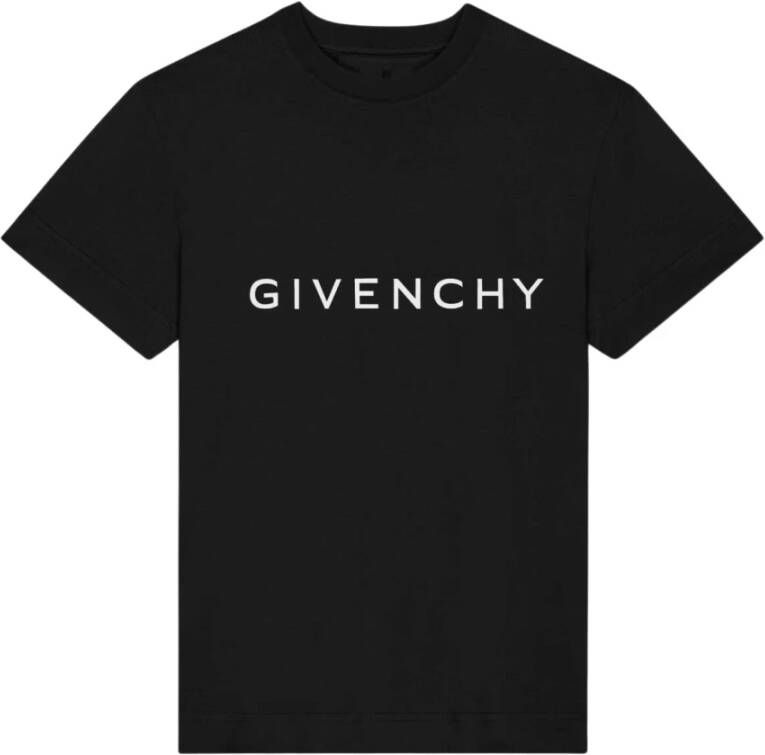 Givenchy Zwart Slim Fit T-Shirt Zwart Heren