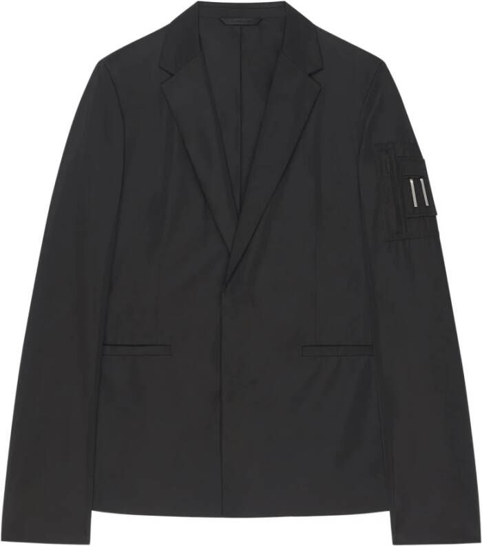 Givenchy Zwarte Blazer met Reverskraag voor Heren Zwart Heren