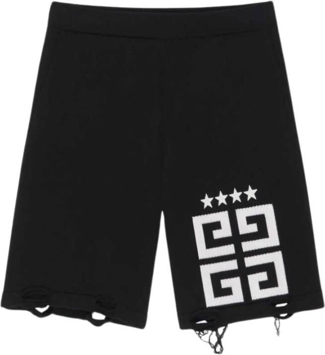 Givenchy Zwarte en witte shorts Zwart Heren