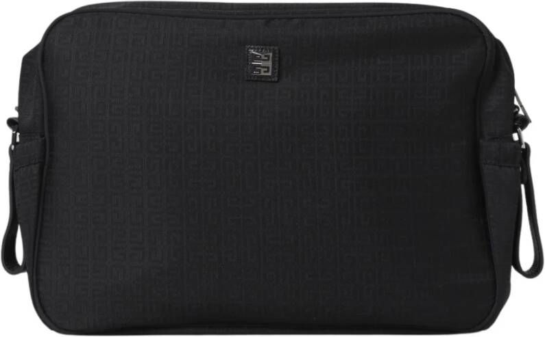 Givenchy Zwarte Messenger Tas met Logo Print Zwart Heren