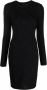 Givenchy Zwarte Midi Jurk met 4G Motief Zwart Dames - Thumbnail 1