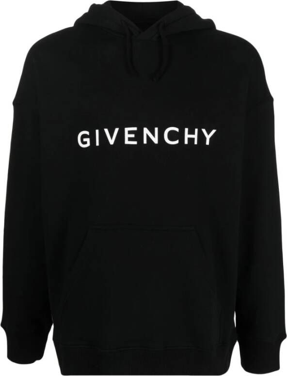 Givenchy Zwarte Ss23 Katoenen Hoodie voor Heren Zwart Heren