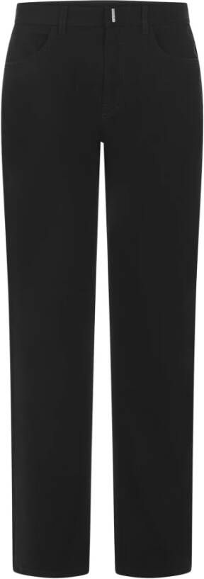 Givenchy Zwarte Straight Leg Denim Jeans Zwart Heren