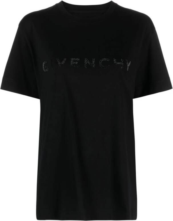 Givenchy Zwarte T-shirts & Polos voor vrouwen Aw23 Zwart Dames