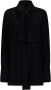 Givenchy Zwarte Zijden Overhemd met Afneembare Kraag Zwart Dames - Thumbnail 3