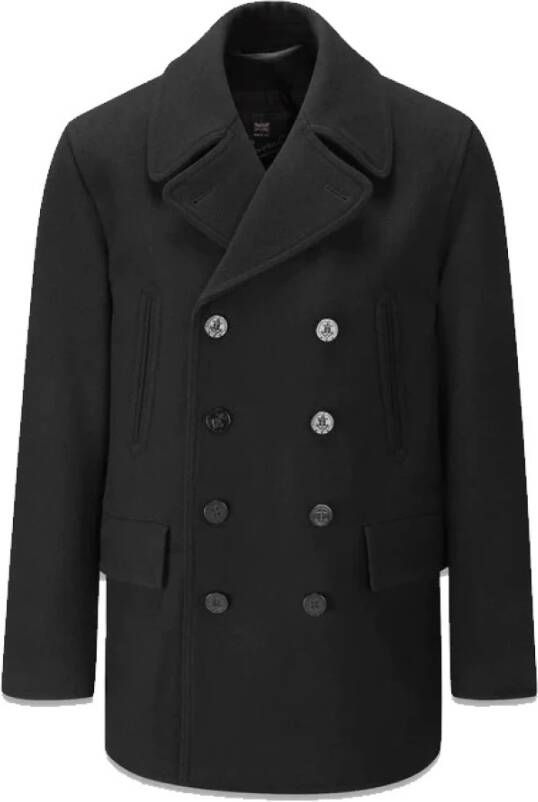 Gloverall Churchill Reefer Peacoat Zwart-M Zwart Heren