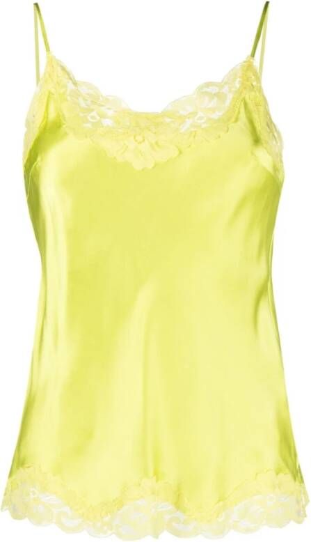 Gold Hawk Sleeveless Tops Geel Dames