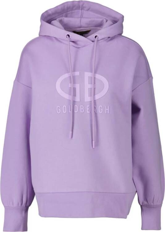 Goldbergh Sweater met logo Harverd paars