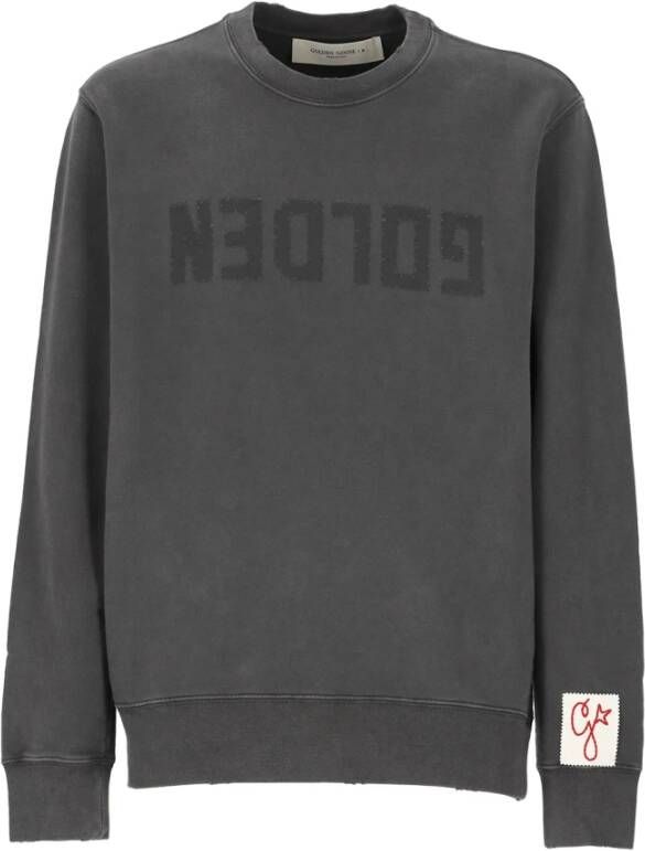Golden Goose Antracietgrijze Distressed Sweater voor Heren Grijs Heren