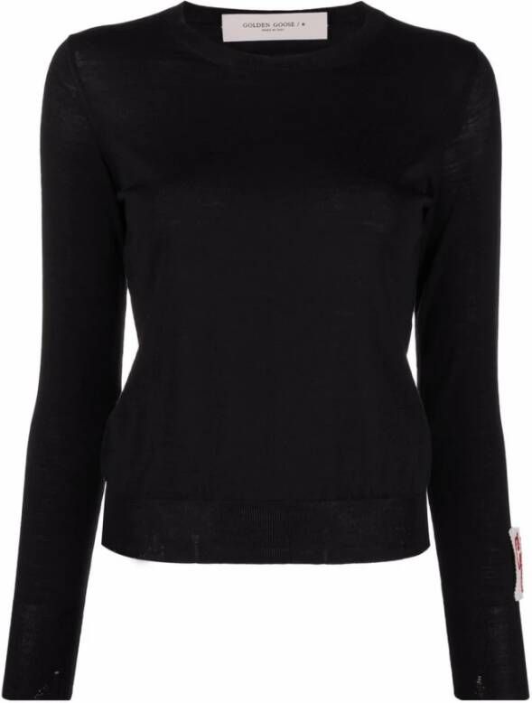 Golden Goose Basis Ronde Hals Demilee Top Zwart Dames