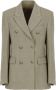 Golden Goose Beige Dubbelbreasted Wol Jas Beige Dames - Thumbnail 1
