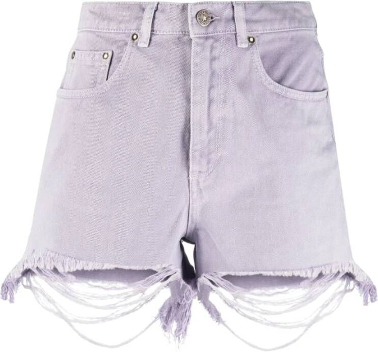 Golden Goose Bordeaux Denim Shorts Purple Dames