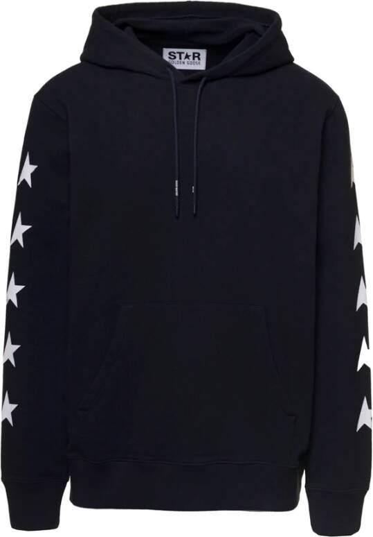 Golden Goose Zwarte trui met sterrenprint Zwart Heren