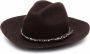 Golden Goose Chicory Coffee Studded Fedora Hat Bruin Dames - Thumbnail 1