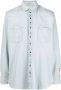 Golden Goose Lichtblauwe Distressed Denim Overhemd Blue Heren - Thumbnail 3