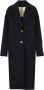 Golden Goose Donkerblauwe Enkellange Wollen Jas Blauw Dames - Thumbnail 1