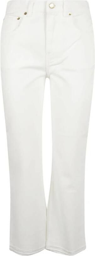 Golden Goose Witte Cropped Flare Jeans White Dames