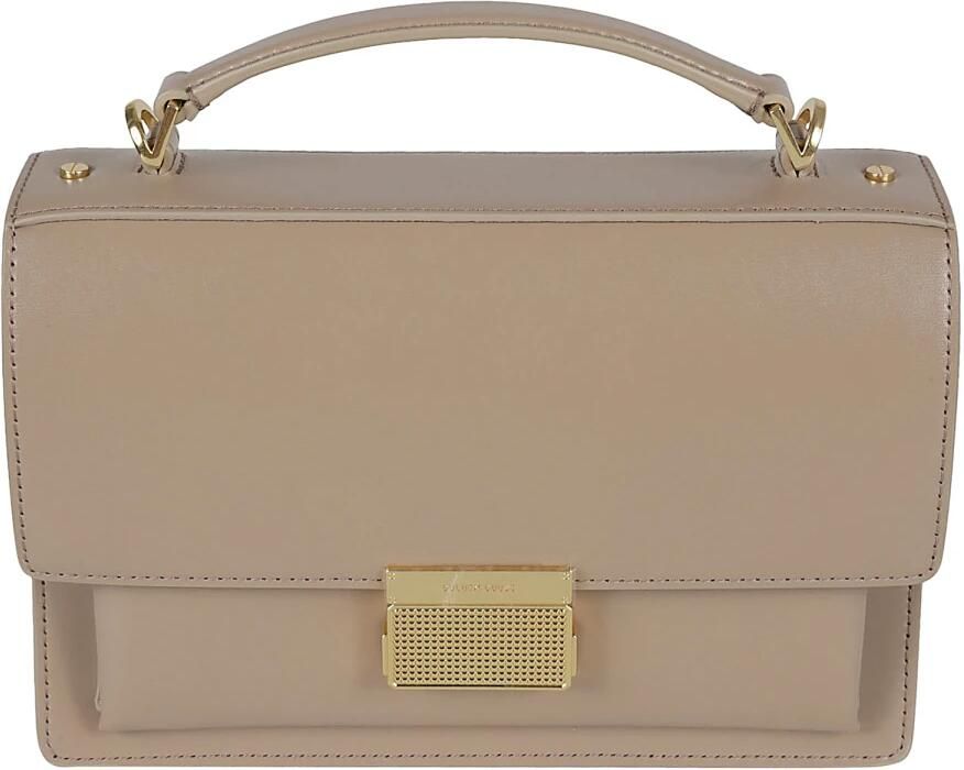 Golden Goose Beige leren handtas met verstelbare riem Brown Dames - Foto 7