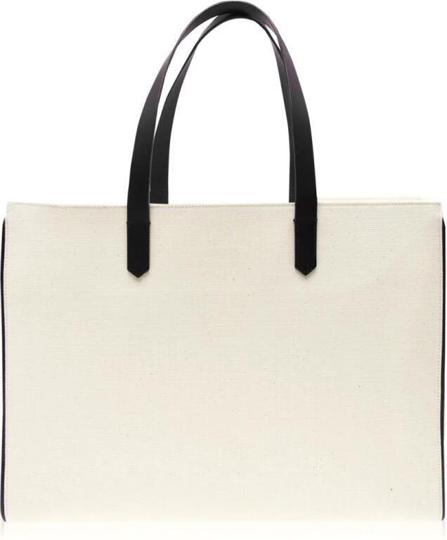 Golden Goose California Star Logo Tote Bag White Dames - Foto 6