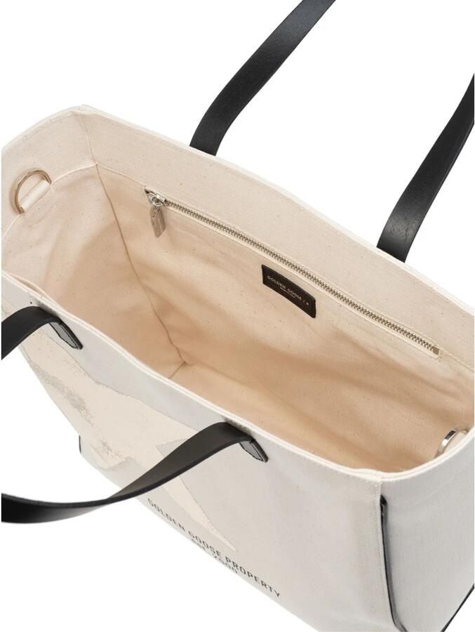 Golden Goose California Star Logo Tote Bag White Dames - Foto 4