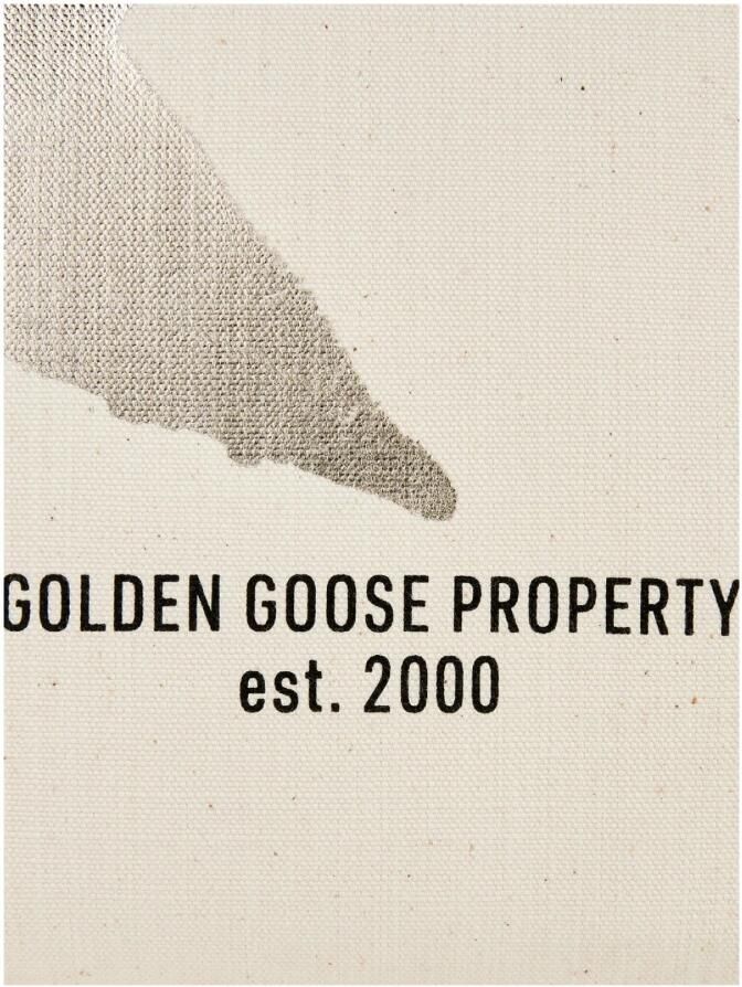 Golden Goose California Star Logo Tote Bag White Dames - Foto 5