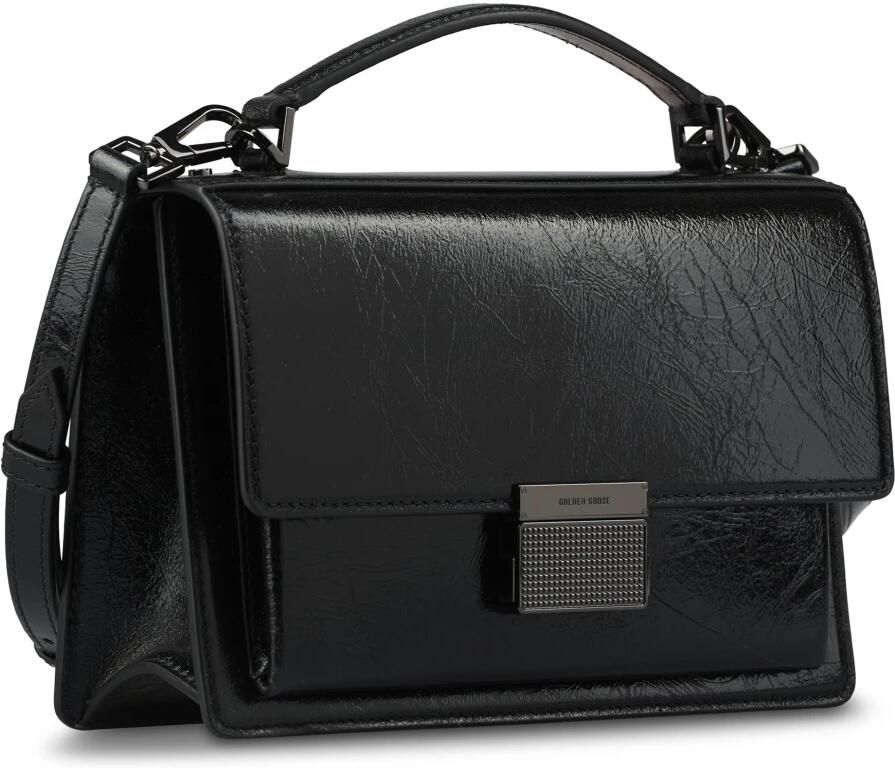 Golden Goose Glanzende Golvende Leren Venezia Tas Black Dames - Foto 6