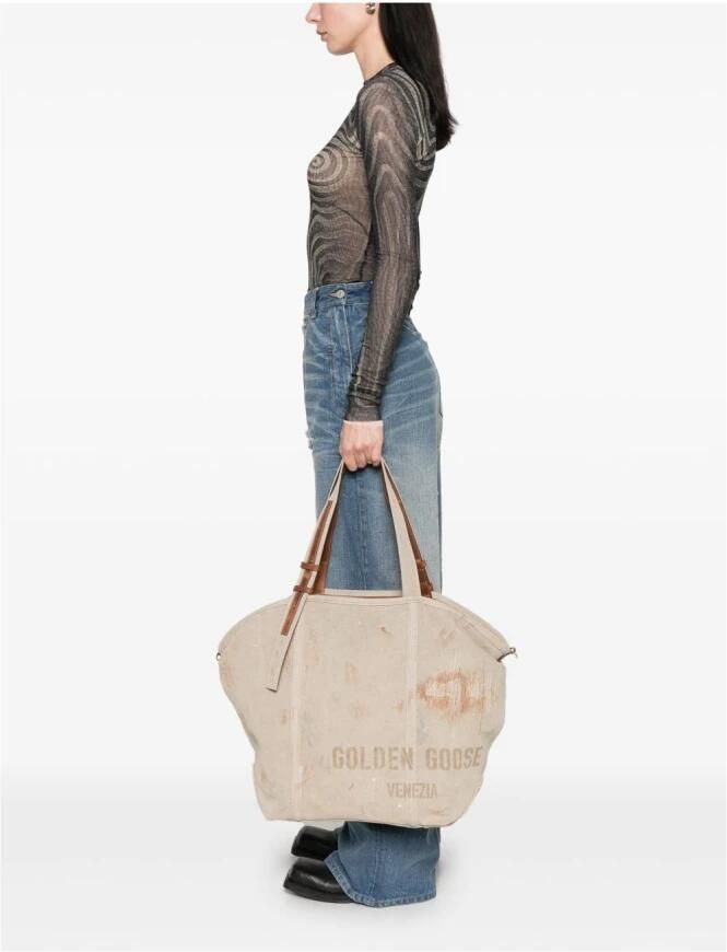 Golden Goose Shoppers & Totes Beige Tote Bag in beige - Foto 4