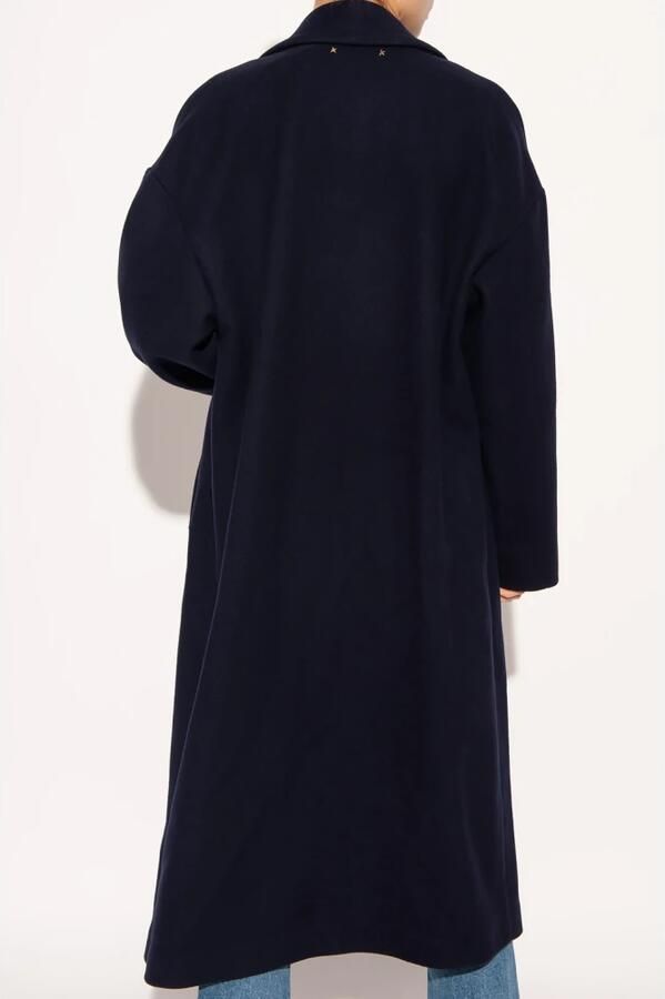 Golden Goose Bertina Wollen Jas met Versierde Knopen Blue Dames - Foto 10