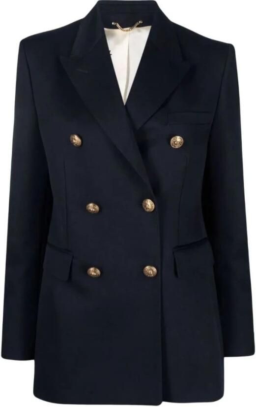 Golden Goose Blauwe Wollen Blend Double-Breasted Blazer Jas Blue Dames - Foto 6