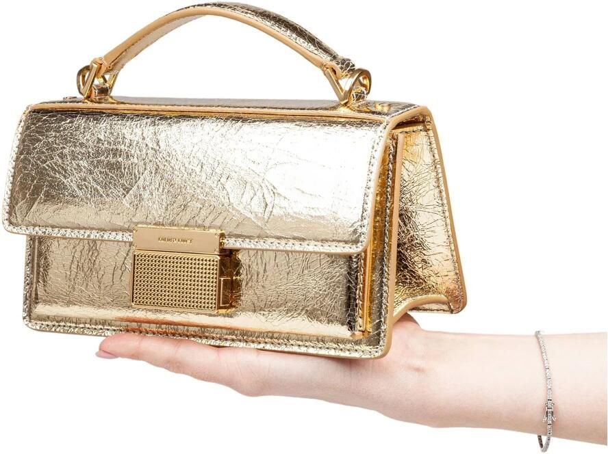 Golden Goose Metallic Finish Schoudertas met Sluiting Yellow Dames - Foto 4