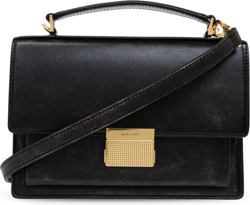 Golden Goose Foldover Tas met Verstelbare Riem Black Dames