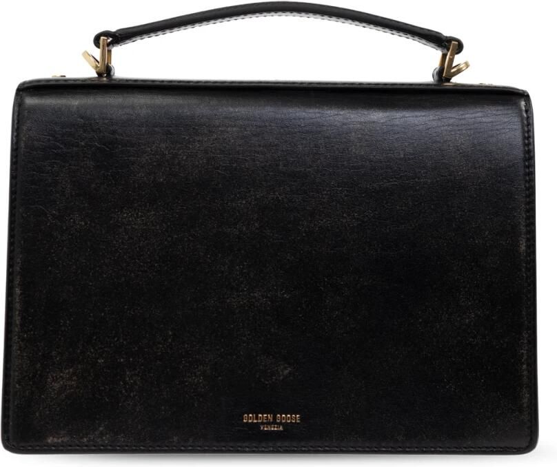 Golden Goose Foldover Tas met Verstelbare Riem Black Dames - Foto 2
