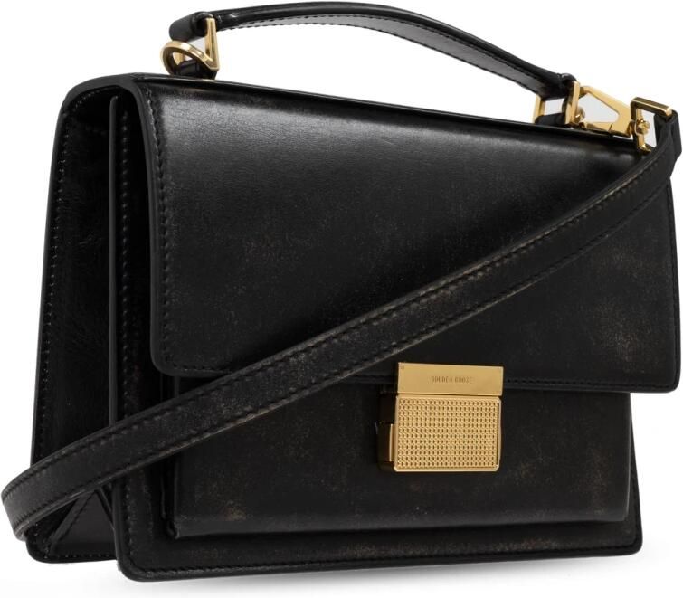 Golden Goose Foldover Tas met Verstelbare Riem Black Dames - Foto 6
