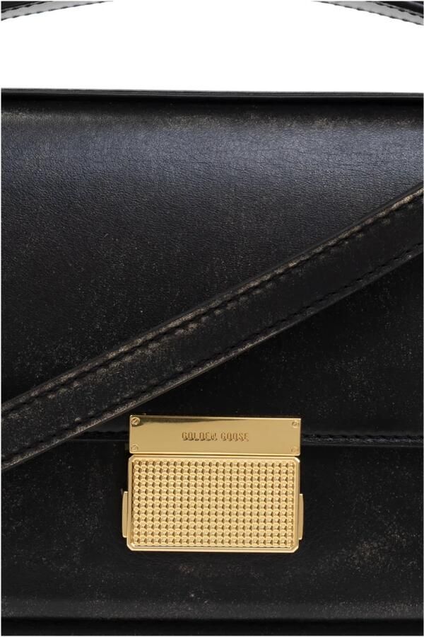 Golden Goose Foldover Tas met Verstelbare Riem Black Dames - Foto 5