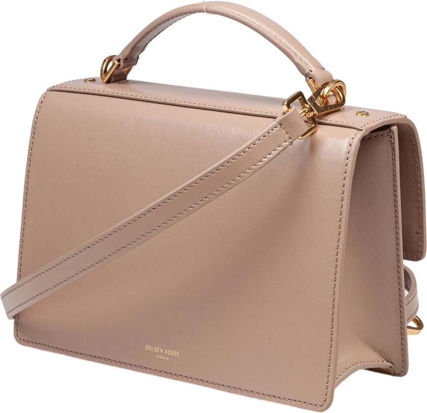Golden Goose Beige leren handtas met verstelbare riem Brown Dames - Foto 2