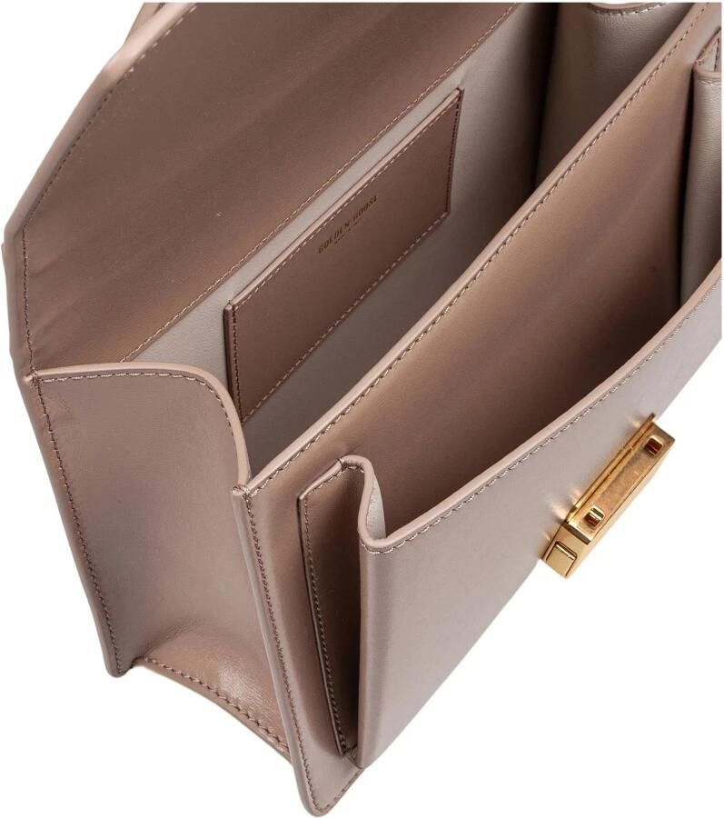 Golden Goose Beige leren handtas met verstelbare riem Brown Dames - Foto 4