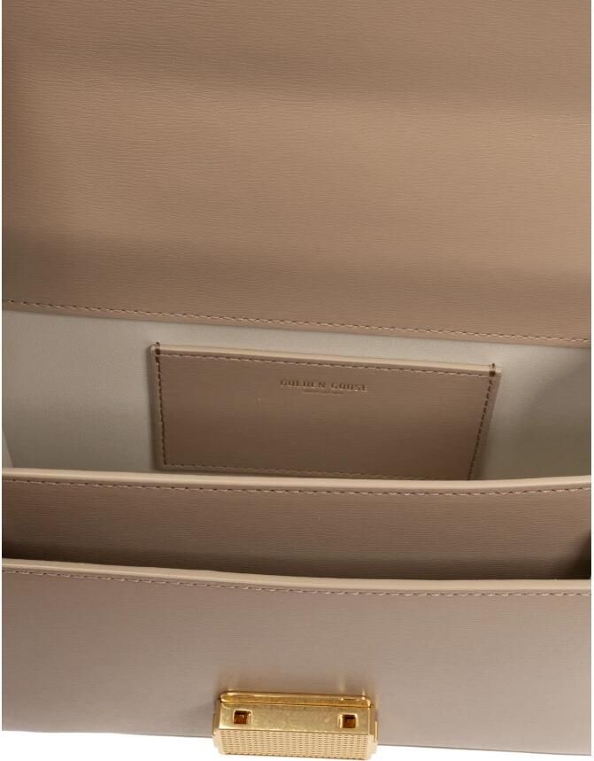 Golden Goose Beige leren handtas met verstelbare riem Brown Dames - Foto 8