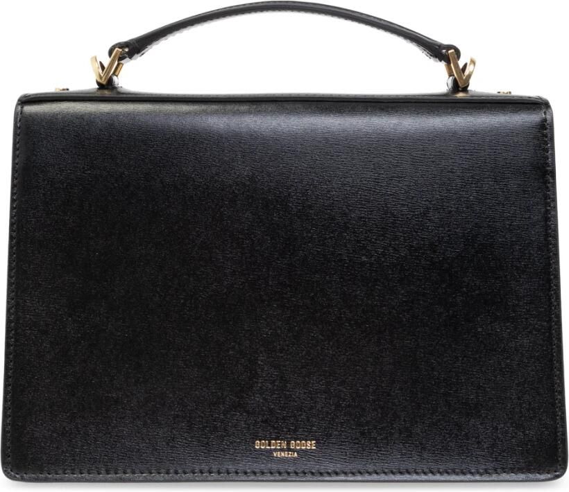 Golden Goose Palmellato leren body met gouden metalen details Black Dames - Foto 3