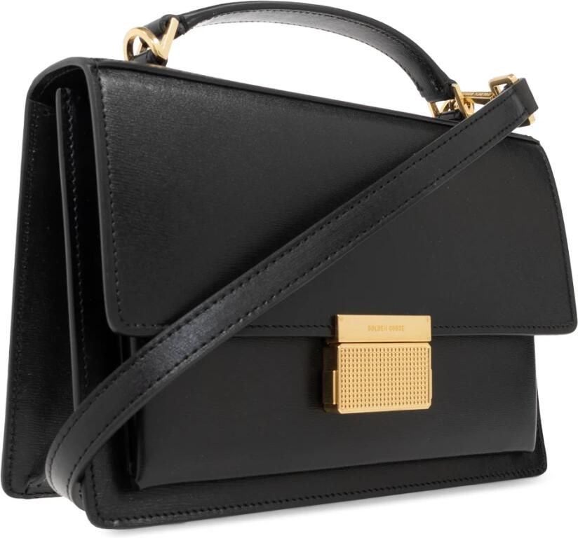 Golden Goose Palmellato leren body met gouden metalen details Black Dames - Foto 2