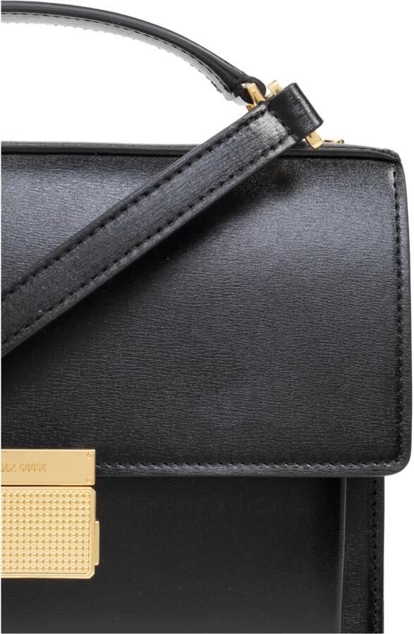 Golden Goose Palmellato leren body met gouden metalen details Black Dames - Foto 6
