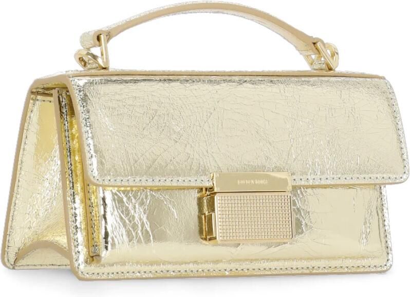 Golden Goose Metallic Finish Schoudertas met Sluiting Yellow Dames - Foto 8