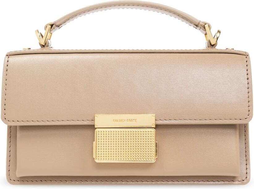 Golden Goose Venezia Small Leather Tote Bag Yellow Dames