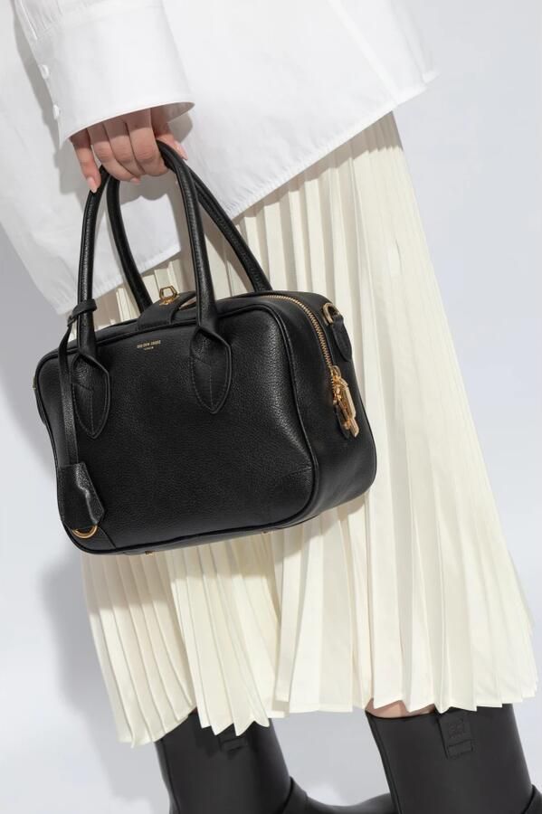 Golden Goose Handtas van korrelig leer met metalen sluiting Black Dames - Foto 5