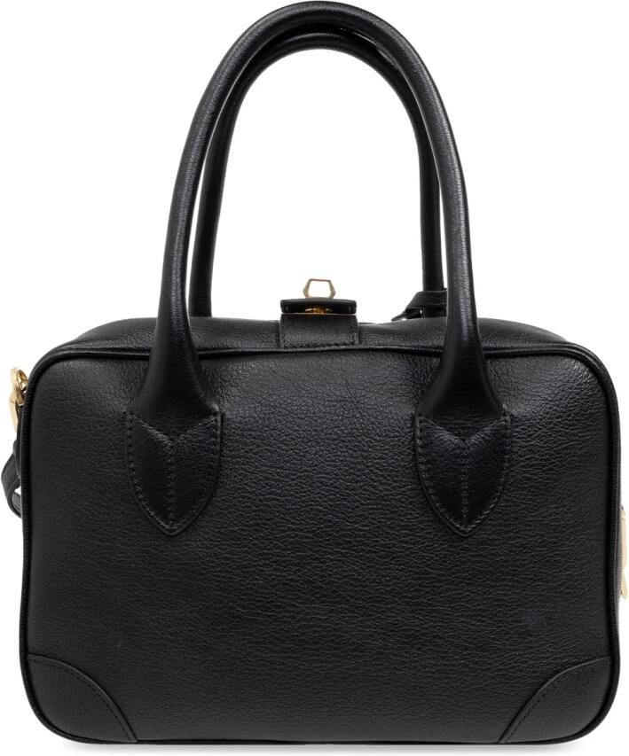 Golden Goose Handtas van korrelig leer met metalen sluiting Black Dames - Foto 2