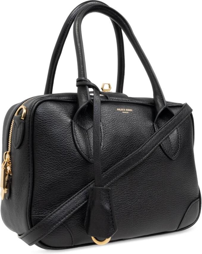 Golden Goose Handtas van korrelig leer met metalen sluiting Black Dames - Foto 3