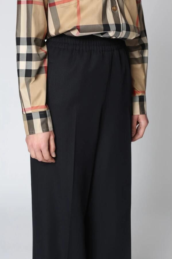 Golden Goose Wollen Pantalon met Elastische Tailleband Blue Dames - Foto 4