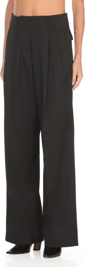 Golden Goose Zwarte wollen broek met sterdetail Black Dames - Foto 10